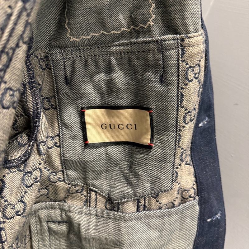 Gucci 滿版GG 丹寧牛仔外套 46號-6