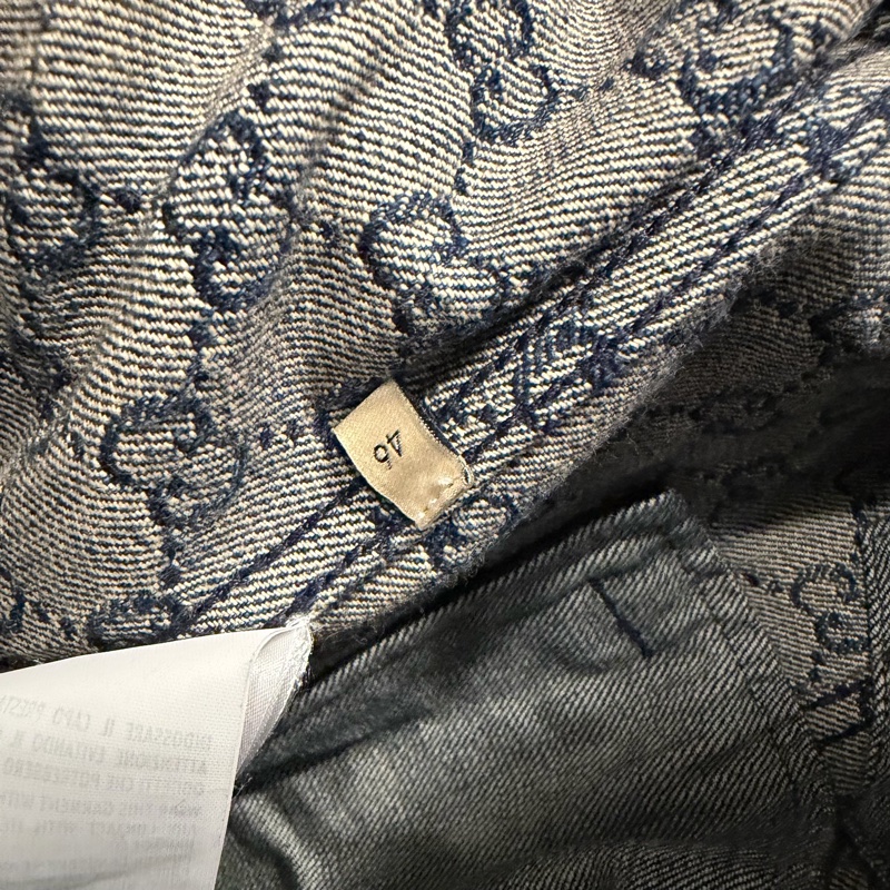 Gucci 滿版GG 丹寧牛仔外套 46號-7