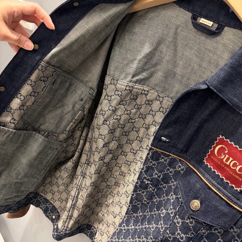 Gucci 滿版GG 丹寧牛仔外套 46號-8