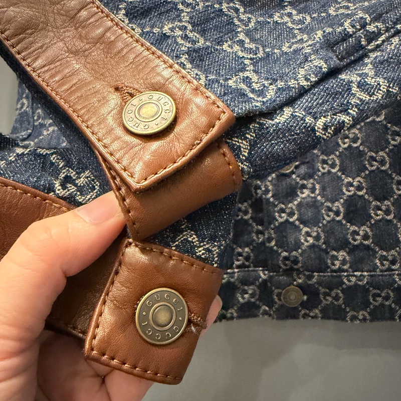 Gucci 滿版GG 丹寧牛仔外套 46號-12