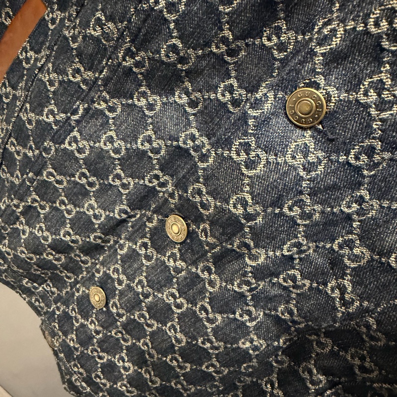 Gucci 滿版GG 丹寧牛仔外套 46號-15