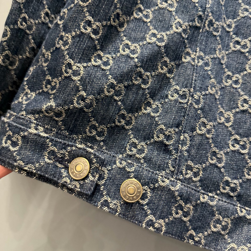 Gucci 滿版GG 丹寧牛仔外套 46號-21