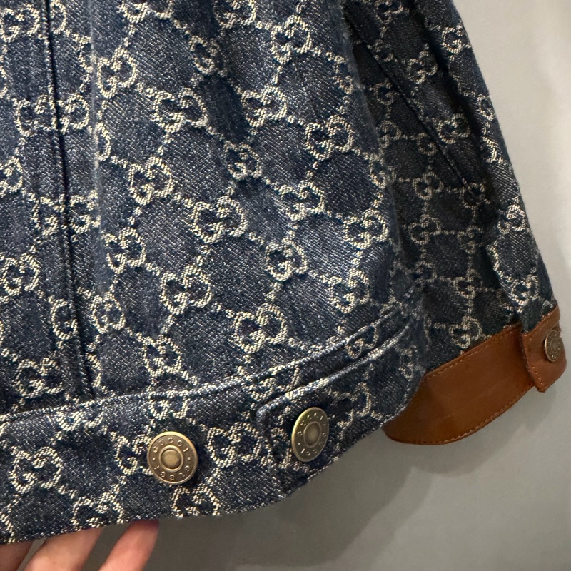 Gucci 滿版GG 丹寧牛仔外套 46號-22