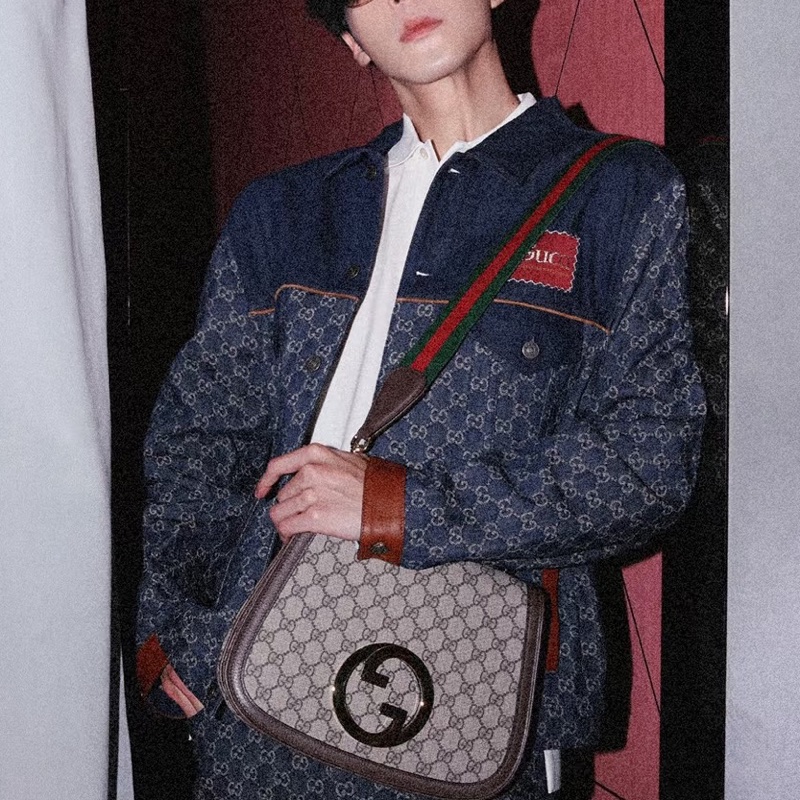 Gucci 滿版GG 丹寧牛仔外套 46號-27