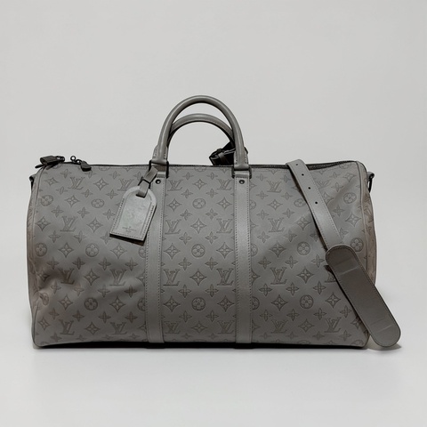 莉亞精品♡ Lv Keepall50 灰 二手美包