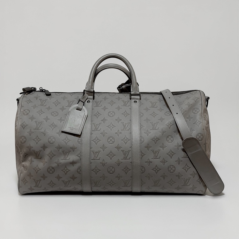 莉亞精品♡ Lv Keepall50 灰 二手美包-0