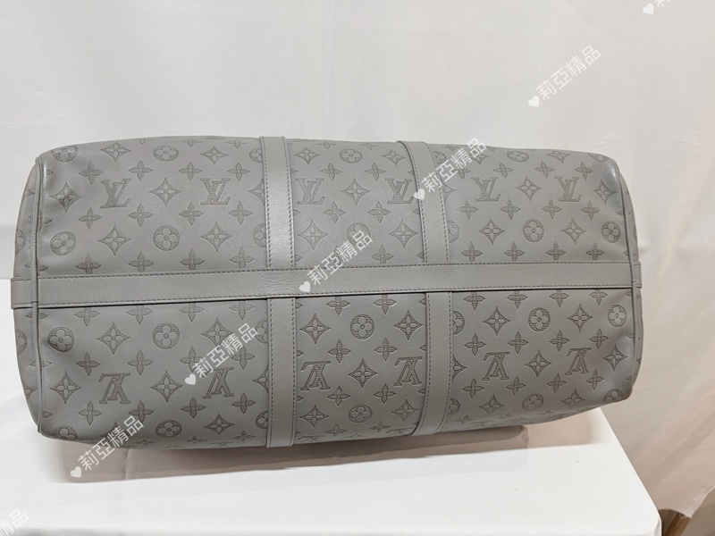 莉亞精品♡ Lv Keepall50 灰 二手美包-6