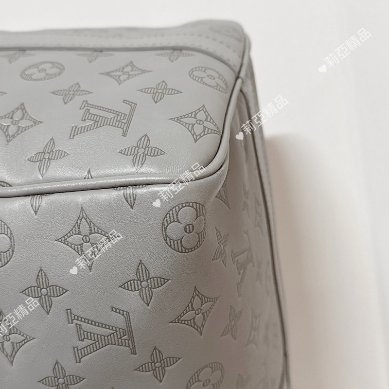 莉亞精品♡ Lv Keepall50 灰 二手美包-7