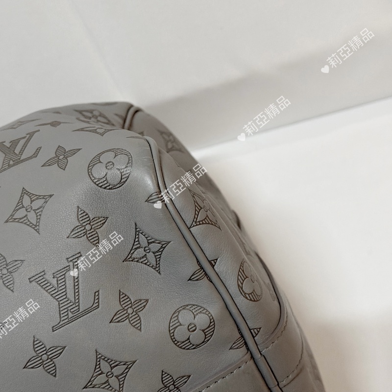 莉亞精品♡ Lv Keepall50 灰 二手美包-10