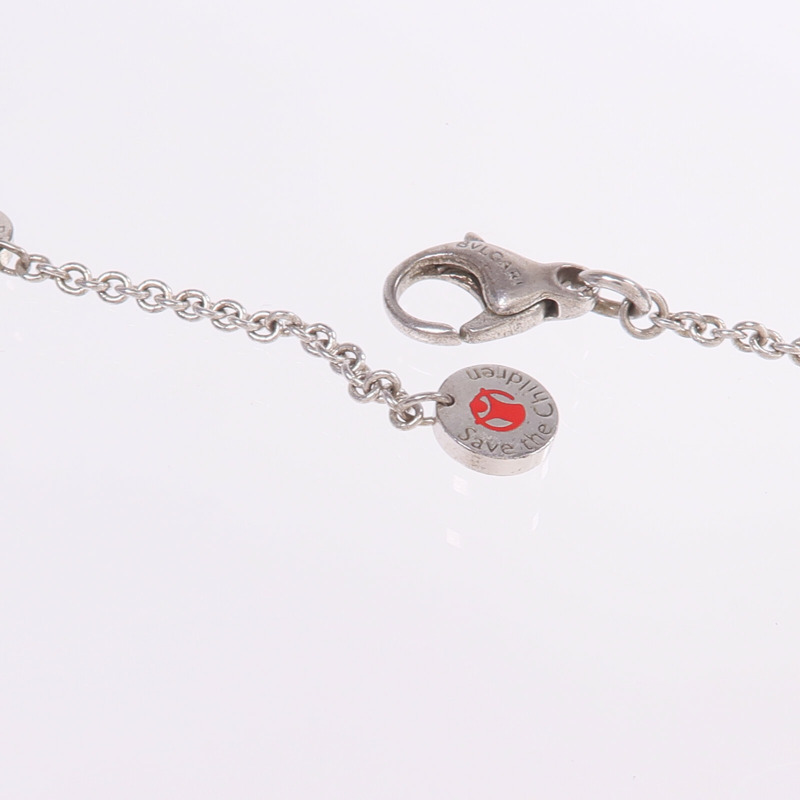 BVLGARI 925純銀/陶瓷Save The Children Necklace項鍊-5