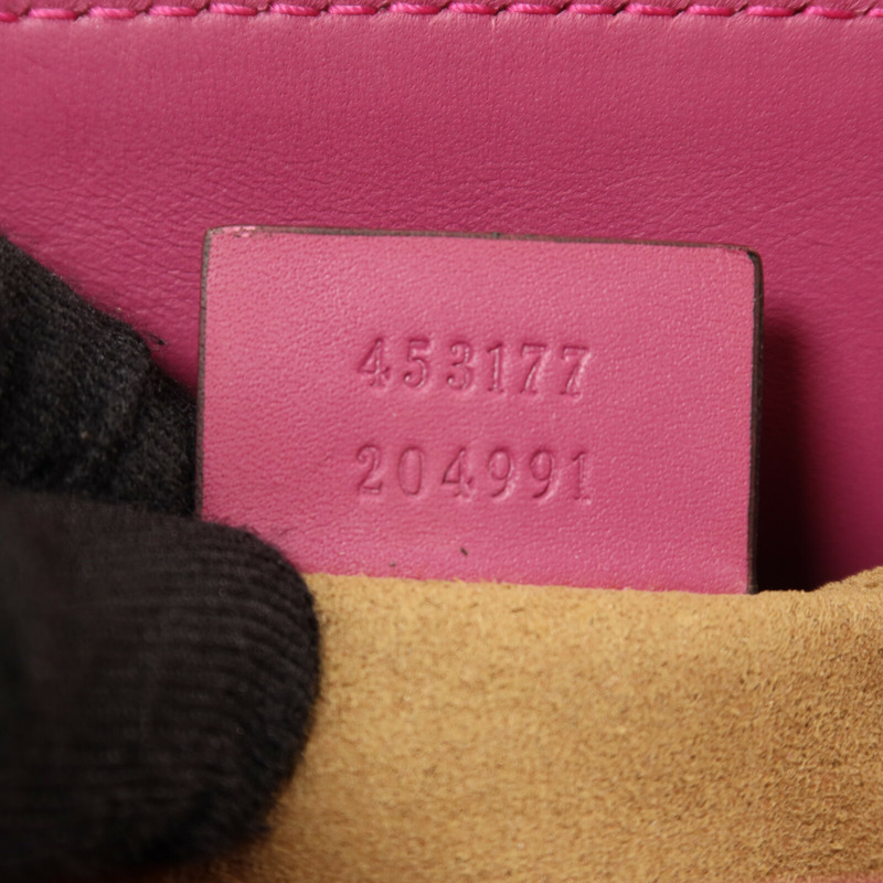 GUCCI 塗層帆布GG Supreme Mini Zip Bag金扣手挽肩背兩用袋-6