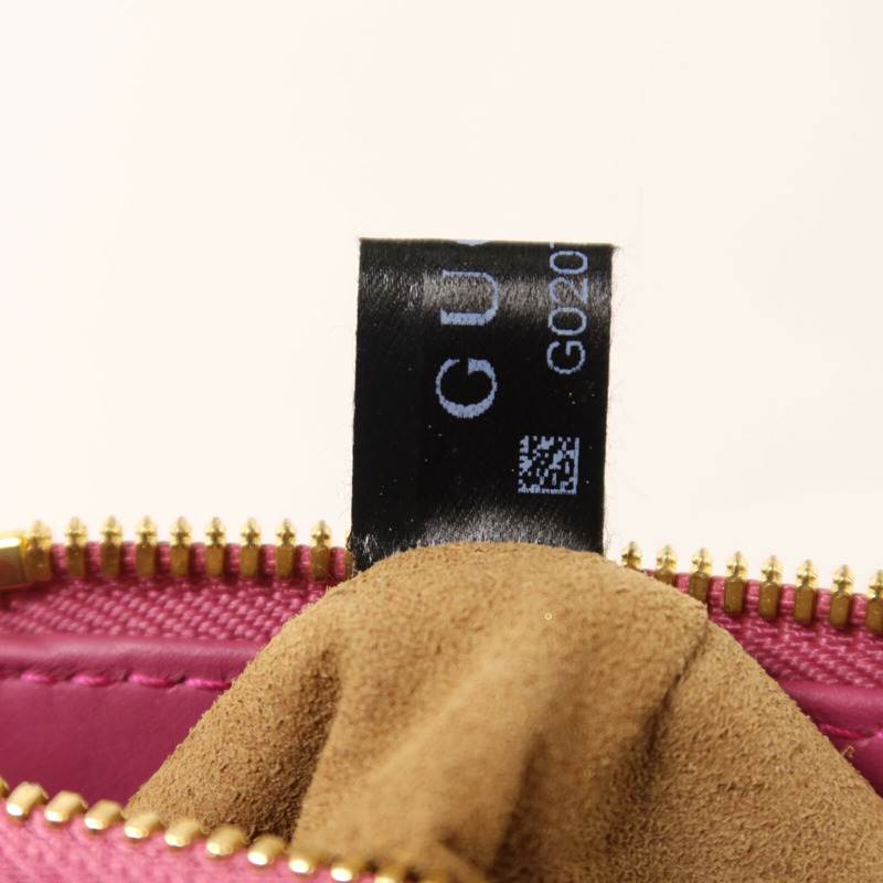 GUCCI 塗層帆布GG Supreme Mini Zip Bag金扣手挽肩背兩用袋-7