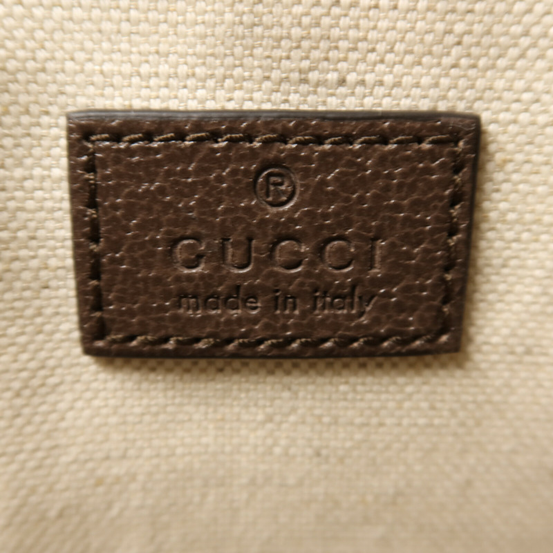 GUCCI 塗層帆布/牛皮皮革Ophidia Tote金扣手挽肩背兩用袋-5