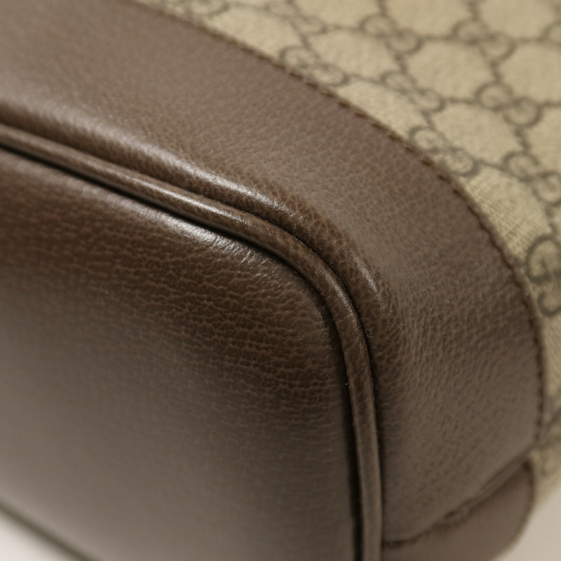 GUCCI 塗層帆布/牛皮皮革Ophidia Tote金扣手挽肩背兩用袋-12