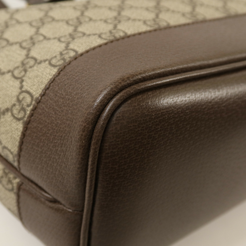 GUCCI 塗層帆布/牛皮皮革Ophidia Tote金扣手挽肩背兩用袋-13