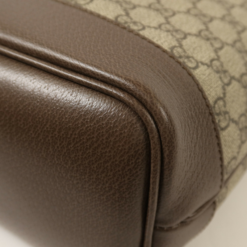 GUCCI 塗層帆布/牛皮皮革Ophidia Tote金扣手挽肩背兩用袋-14