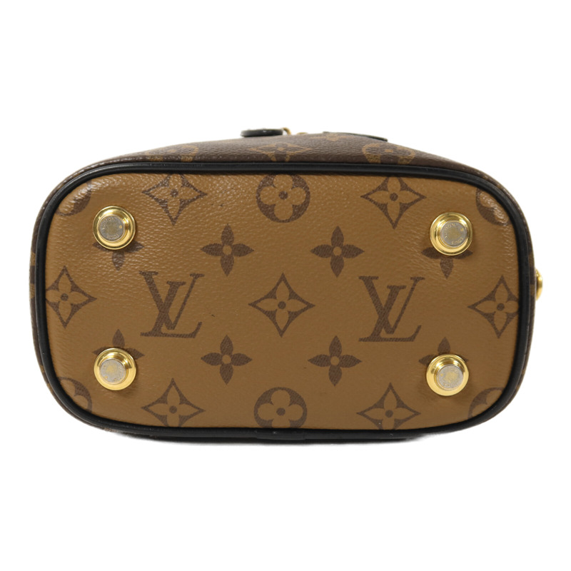 LOUIS VUITTON Monogram Reverse Vanity PM金扣鏈帶手挽肩背兩用袋-3