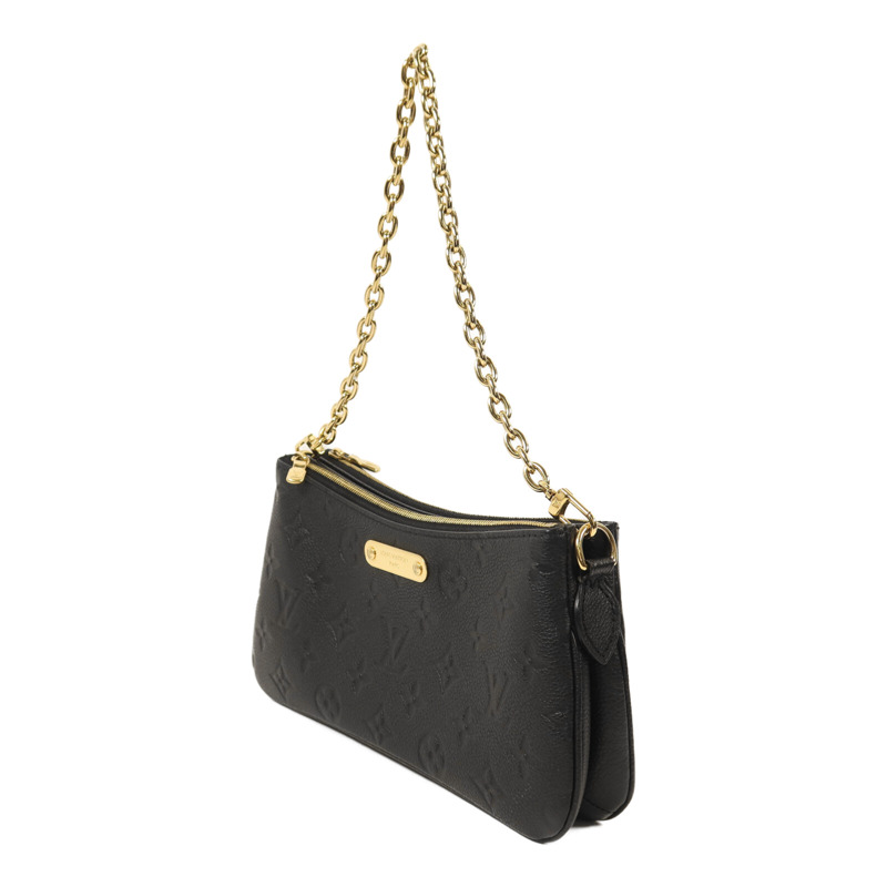 LOUIS VUITTON Monogram Empreinte Liv Pochette金扣鏈帶手挽肩背兩用袋-2