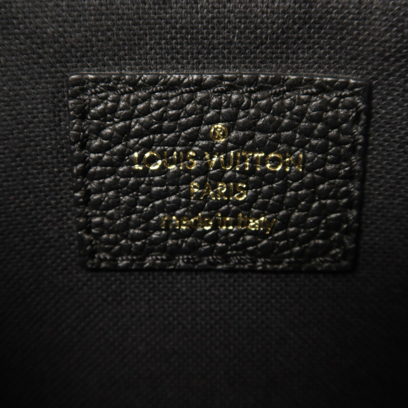 LOUIS VUITTON Monogram Empreinte Liv Pochette金扣鏈帶手挽肩背兩用袋-5