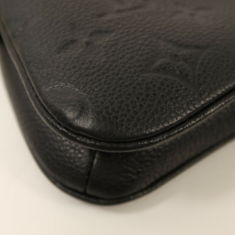 LOUIS VUITTON Monogram Empreinte Liv Pochette金扣鏈帶手挽肩背兩用袋-9