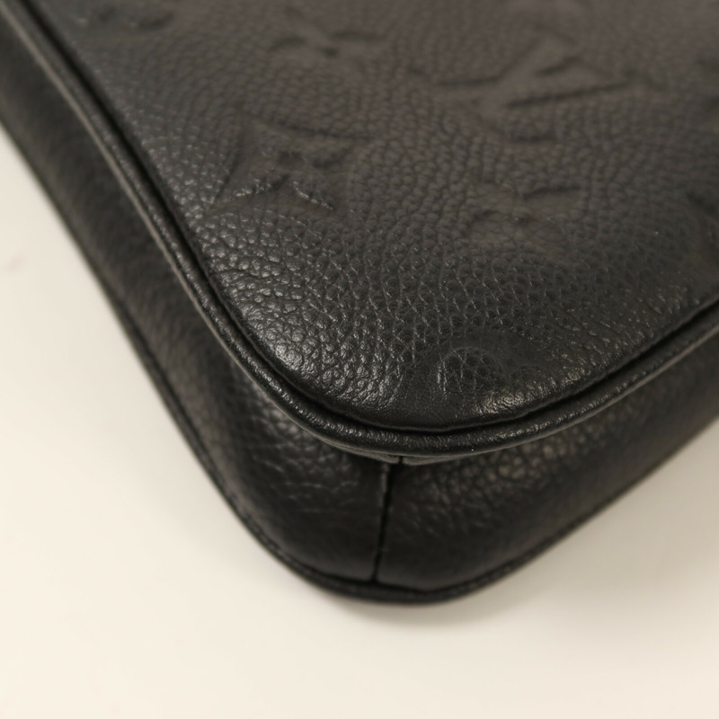 LOUIS VUITTON Monogram Empreinte Liv Pochette金扣鏈帶手挽肩背兩用袋-10
