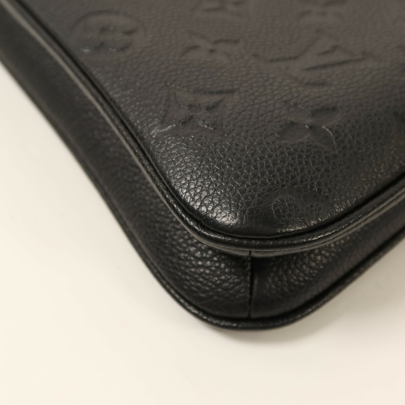 LOUIS VUITTON Monogram Empreinte Liv Pochette金扣鏈帶手挽肩背兩用袋-12