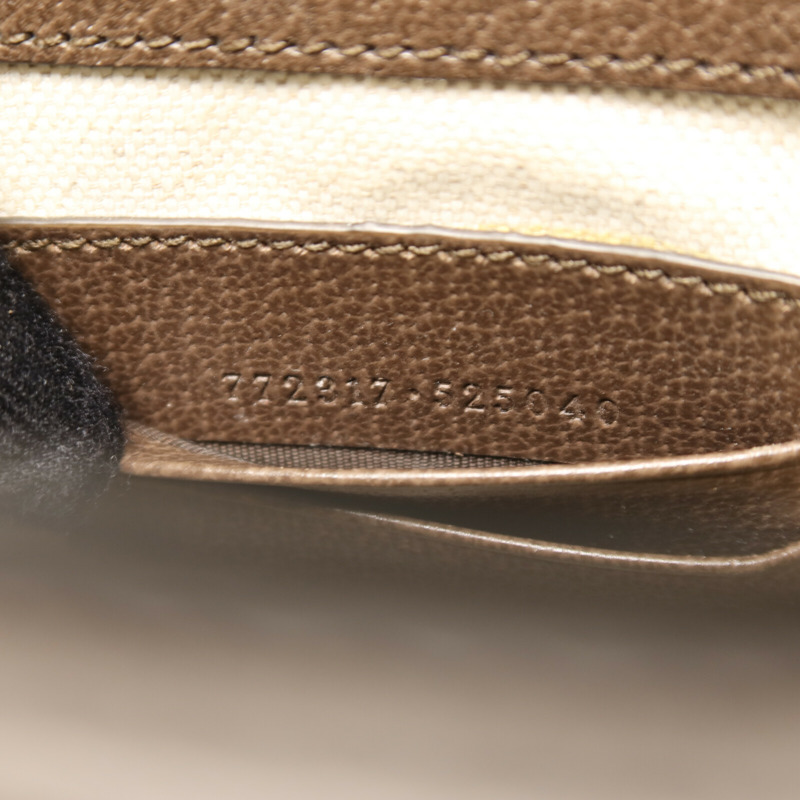 GUCCI 帆布Ophidia Mini Bag金扣手挽肩背兩用袋-6