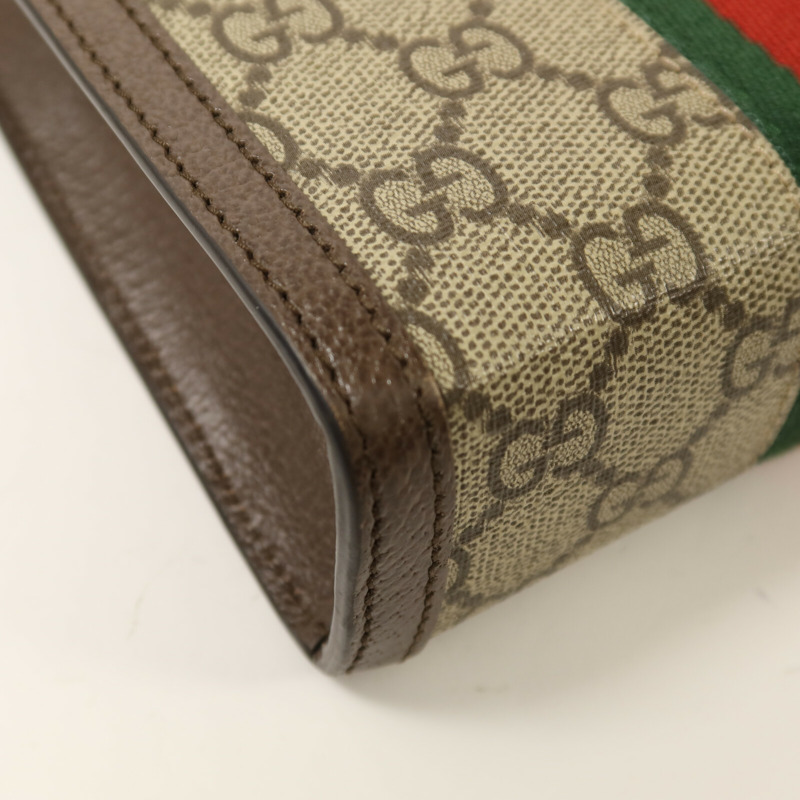 GUCCI 帆布Ophidia Mini Bag金扣手挽肩背兩用袋-13