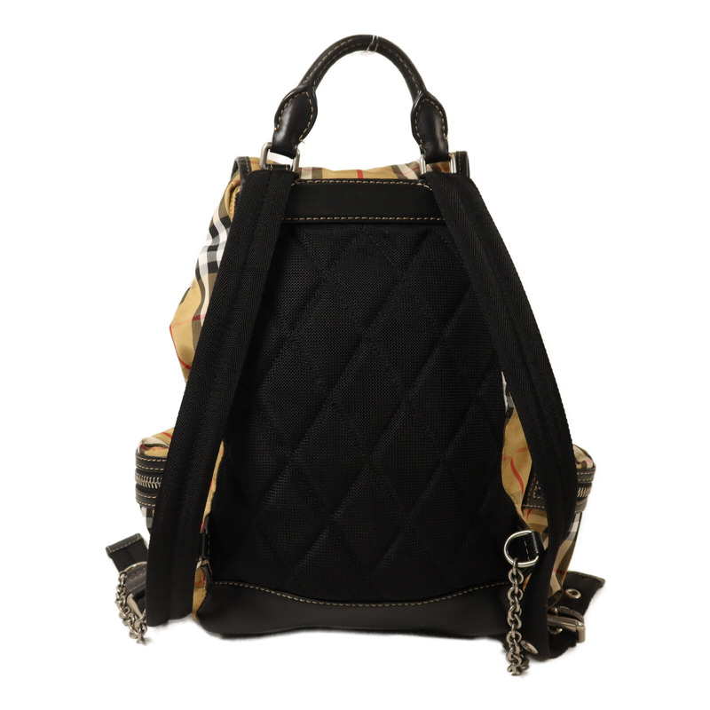 BURBERRY 棉質/尼龍Rucksack銀扣鏈帶背包-1