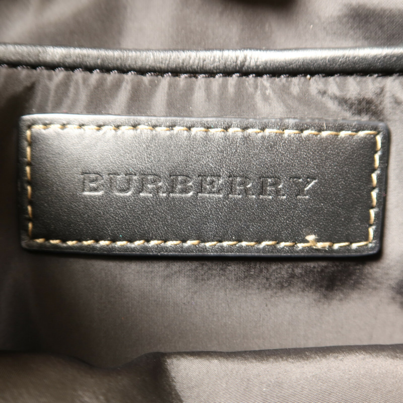 BURBERRY 棉質/尼龍Rucksack銀扣鏈帶背包-8