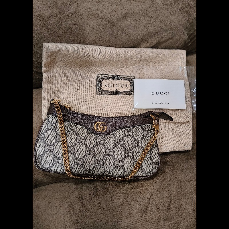 Gucci Ophidia GG Supreme 迷你腋下包/半月包-0
