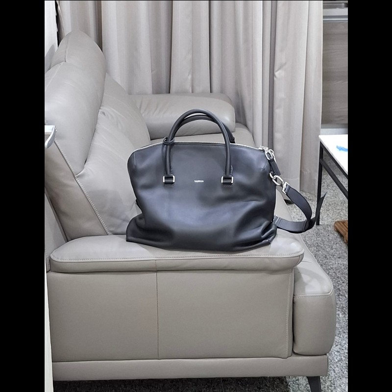lanvin 最頂級系列 無塗層小牛皮 波士頓商務旅行包-3