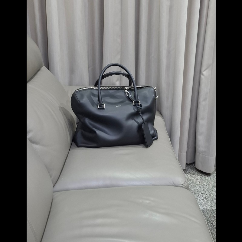 lanvin 最頂級系列 無塗層小牛皮 波士頓商務旅行包-8