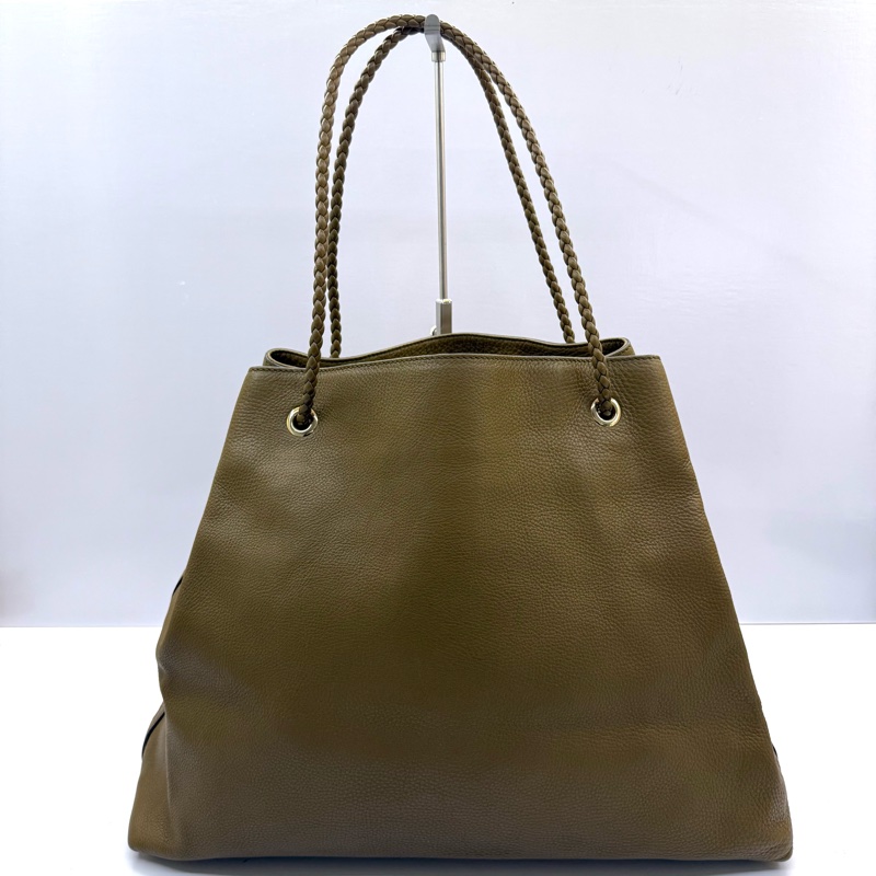 GUCCI 古馳 綠色牛皮肩背包 DRWA STRING SEMI-1