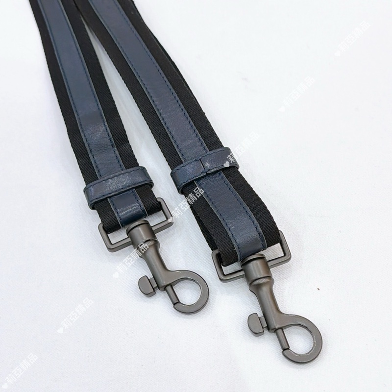 莉亞精品♡ BV 小編織深藍拉鍊斜背包 二手-8