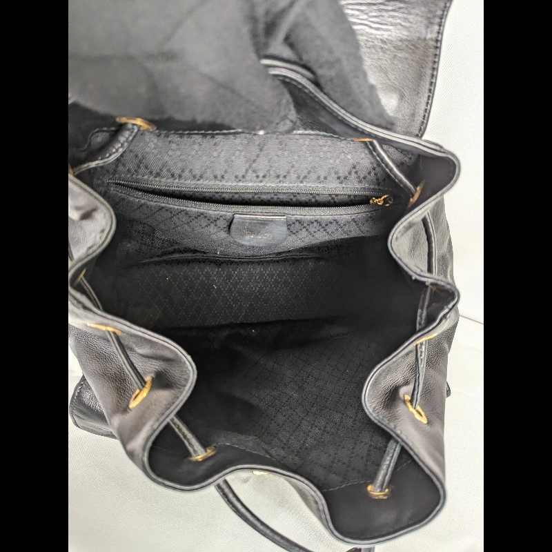 莉亞精品♡Gucci 竹節全皮後背包 二手美品-11