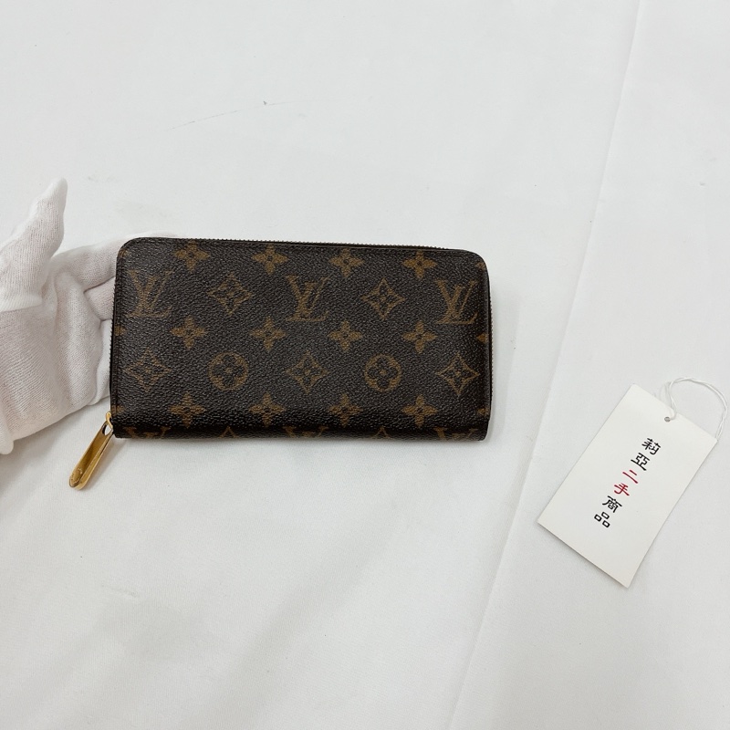 莉亞精品♡ LV M41895 ㄇ拉老花長夾 紫紅 二手-1