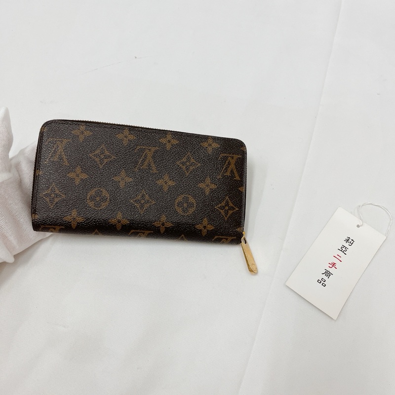 莉亞精品♡ LV M41895 ㄇ拉老花長夾 紫紅 二手-2