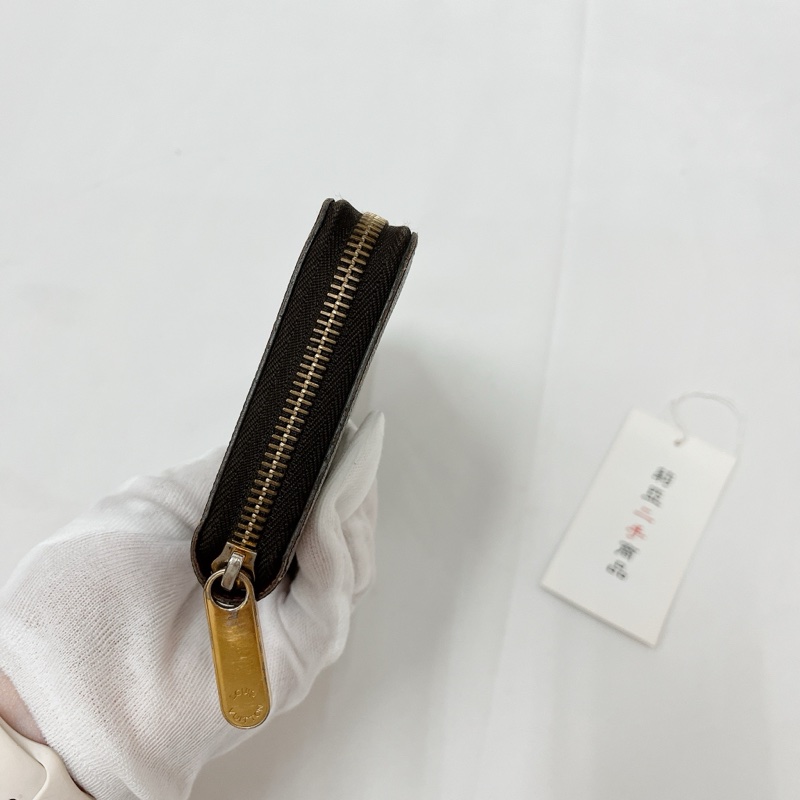 莉亞精品♡ LV M41895 ㄇ拉老花長夾 紫紅 二手-5