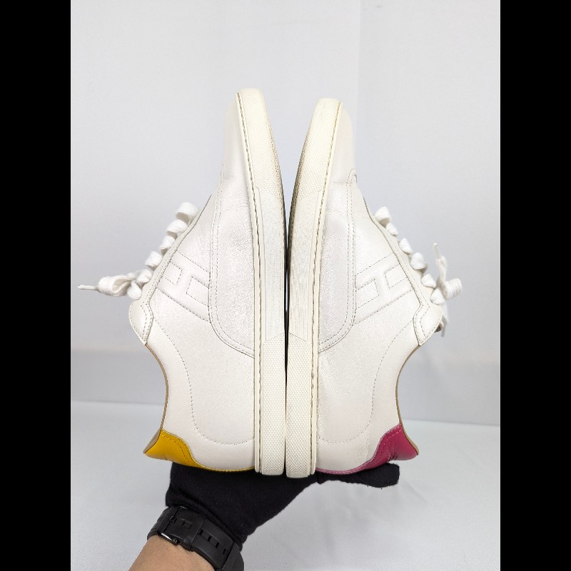 莉亞精品♡HERMES 巨嘴鳥印花休閒鞋 尺碼38.5 二手美品-5