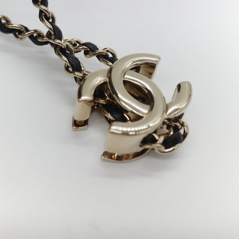 (超級新♥️閒置品)Chanel 香奈兒 黑色 菱格紋 山羊皮 皮穿練 鏈條 束口包 水桶包 斜挎包 AS1699-26