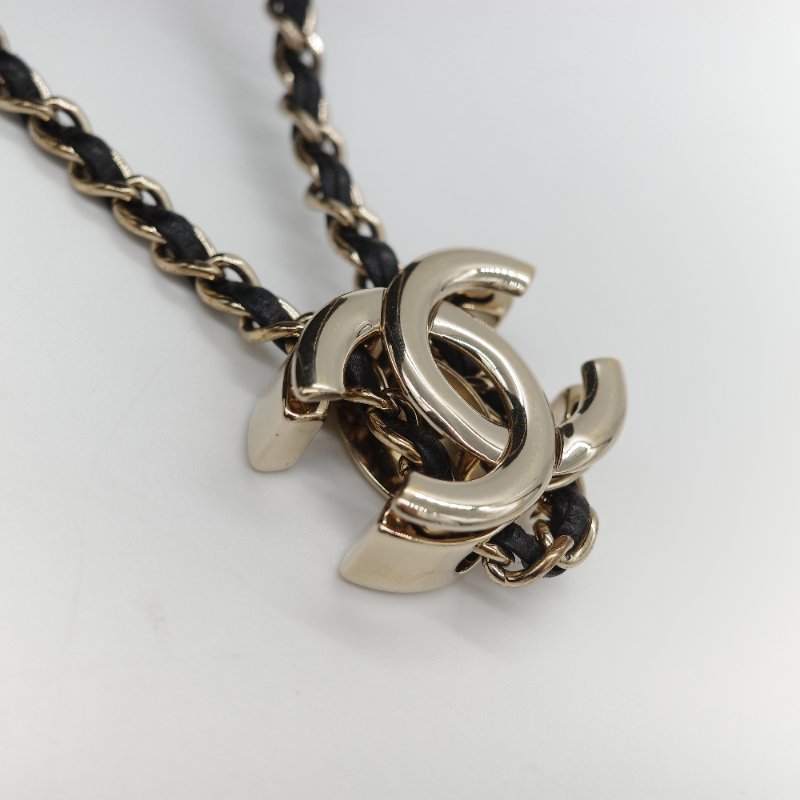 (超級新♥️閒置品)Chanel 香奈兒 黑色 菱格紋 山羊皮 皮穿練 鏈條 束口包 水桶包 斜挎包 AS1699-27