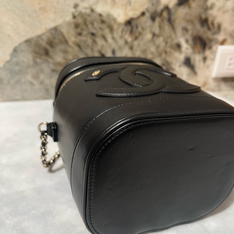 Chanel 黑羊皮單寧內裡Vanity兩用化妝箱-2
