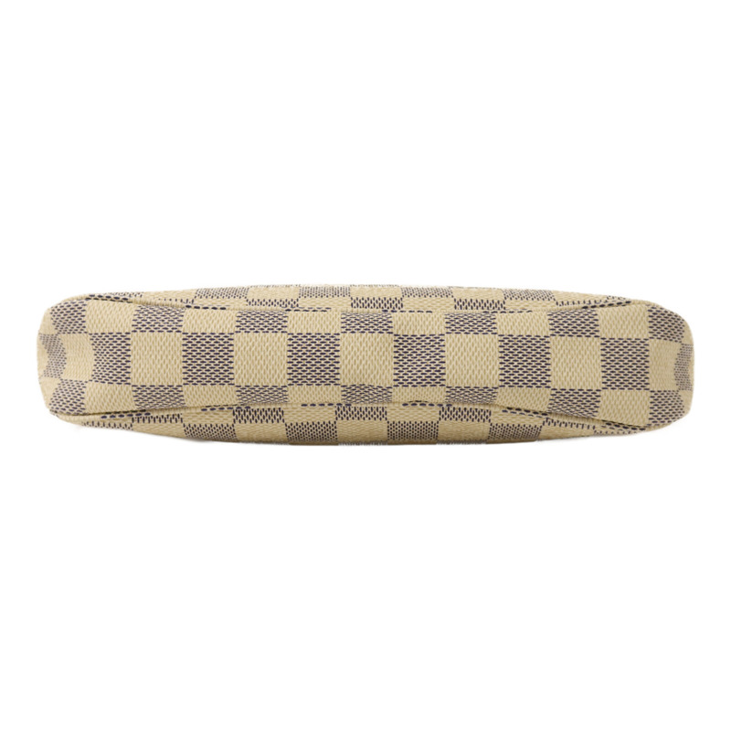 LOUIS VUITTON Damier Azur Pochette Accessories金扣手挽袋-3