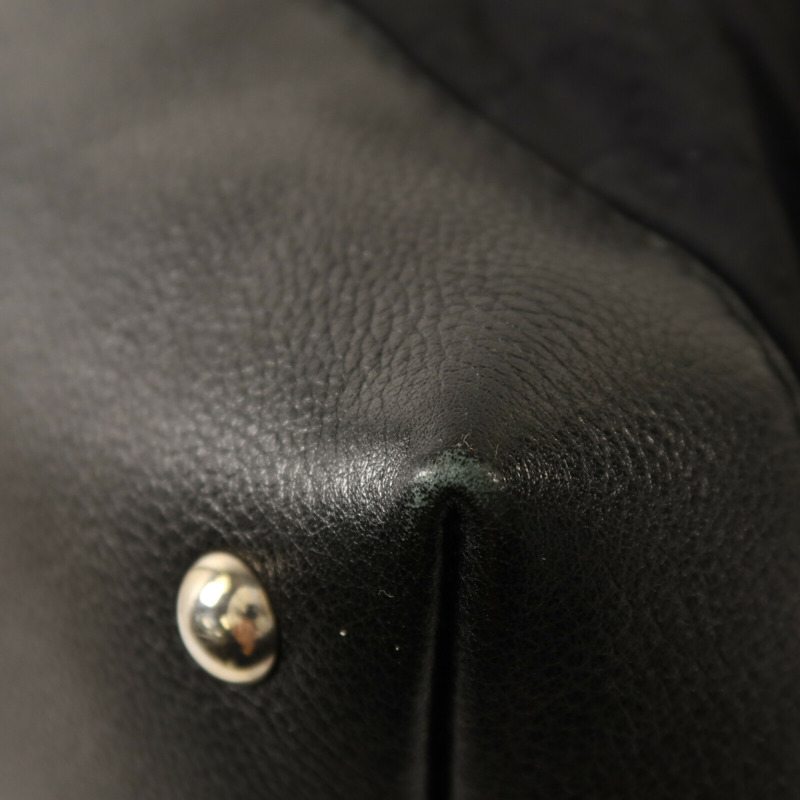 GUCCI 尼龍/牛皮皮革Tote Bag銀扣手挽袋-13