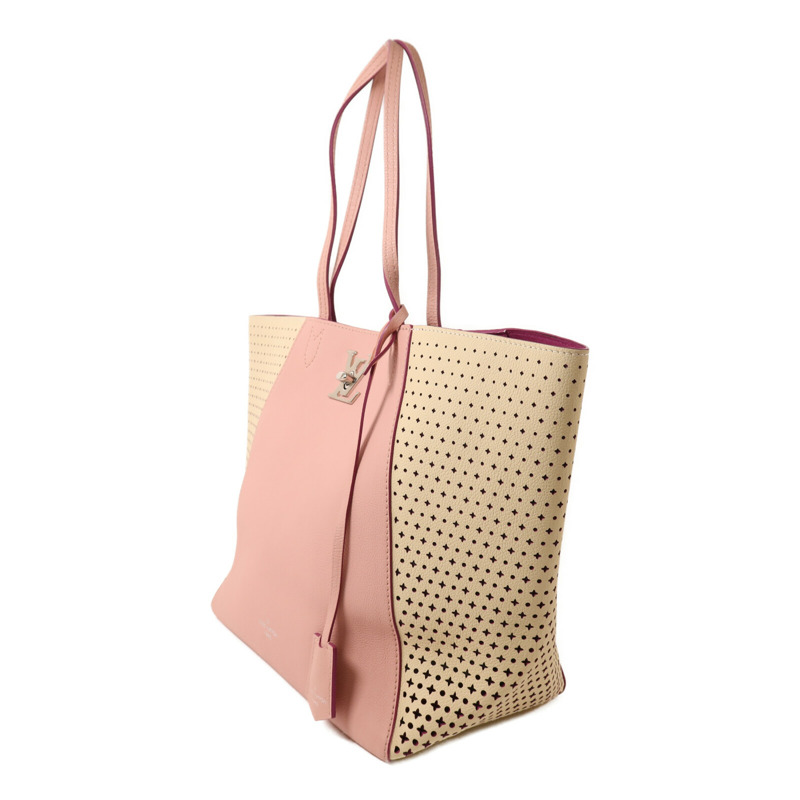 LOUIS VUITTON 牛皮皮革Rockme Cabas銀扣手挽袋-2