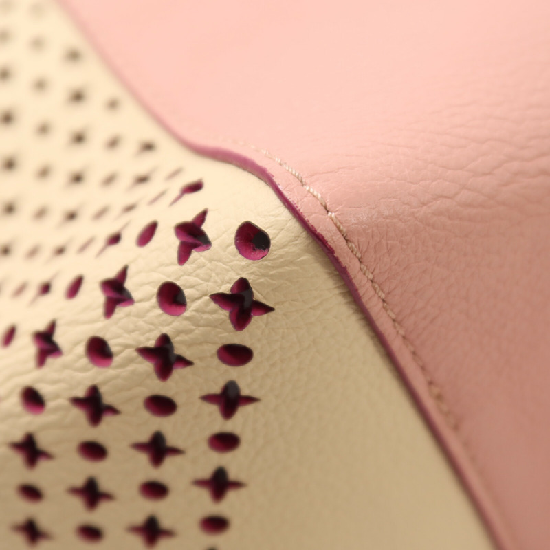 LOUIS VUITTON 牛皮皮革Rockme Cabas銀扣手挽袋-10