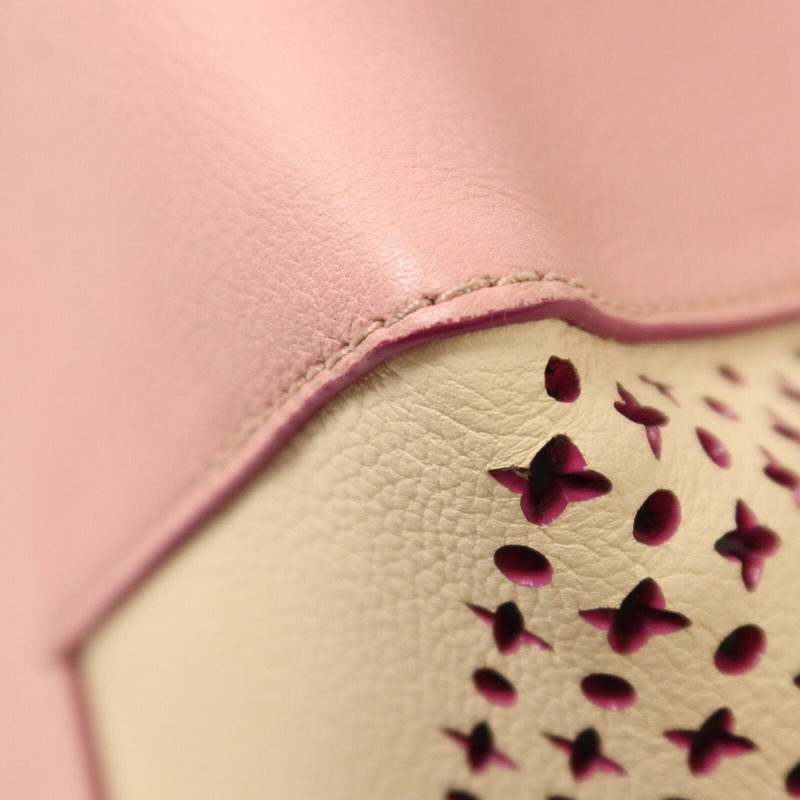 LOUIS VUITTON 牛皮皮革Rockme Cabas銀扣手挽袋-11