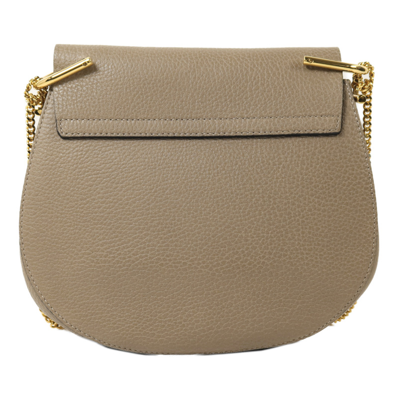 Chloe 牛皮皮革Drew Bag金扣鏈帶肩背袋-1