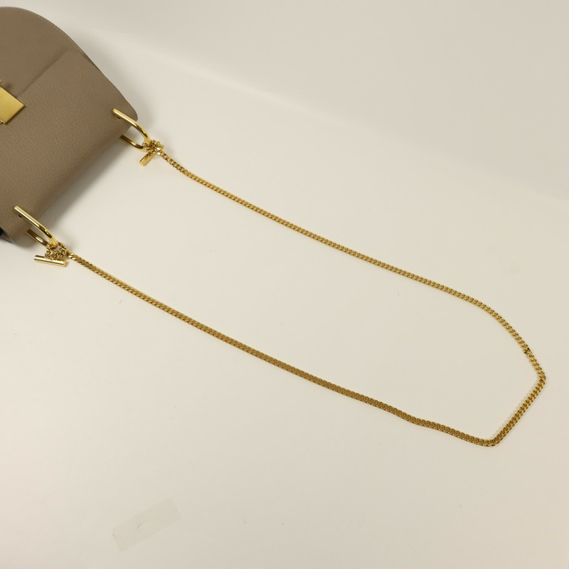 Chloe 牛皮皮革Drew Bag金扣鏈帶肩背袋-6